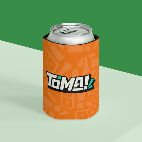 Orange Pattern Can Cooler – Insulated Beverage Koozie