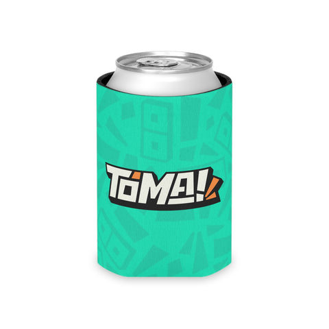 Teal Pattern Can Cooler – Insulated Beverage Koozie