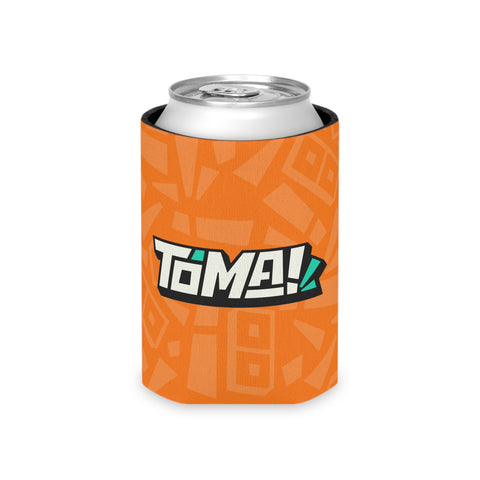 Orange Pattern Can Cooler – Insulated Beverage Koozie