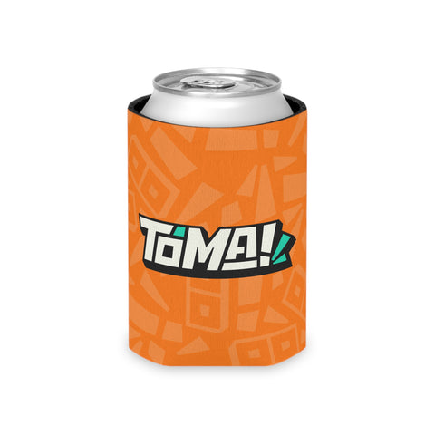 Orange Pattern Can Cooler – Insulated Beverage Koozie