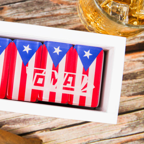 Puerto Rican Flag Dominos