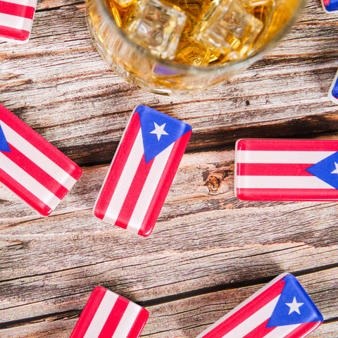 Puerto Rican Flag Dominos