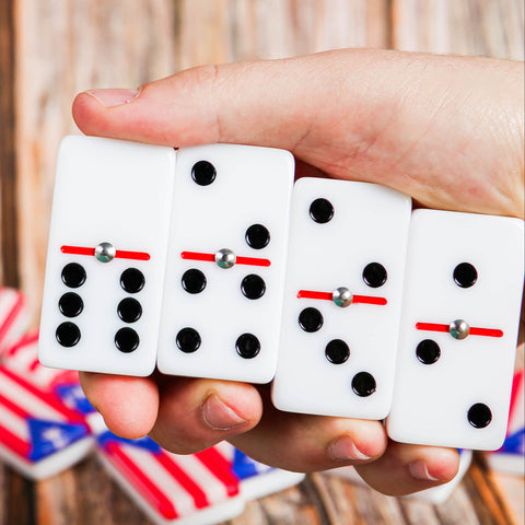 Puerto Rican Flag Dominos
