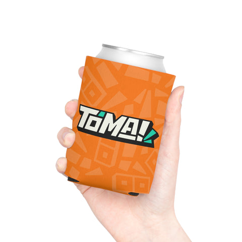 Orange Pattern Can Cooler – Insulated Beverage Koozie