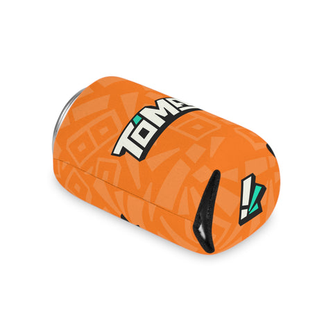 Orange Pattern Can Cooler – Insulated Beverage Koozie