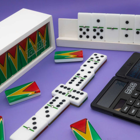 Dominos drapeau du Guyana
