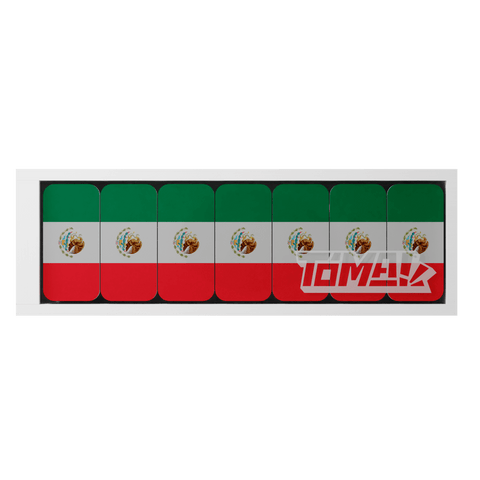 Dominó de la bandera mexicana