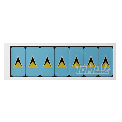 St. Lucian Flag Dominos